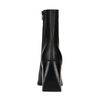 Schwarze Stiefeletten mit Blockabsatz