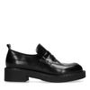 Schwarze Leder-Loafer