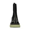 Chunky Chelsea Boots mit grüner Sohle
