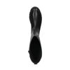 Schwarze Lederstiefel mit hohem Schaft