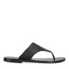 Schwarze Zehensandalen aus Leder
