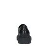Schwarze Leder-Loafer mit Kette