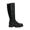 Schwarze Lederstiefel mit hohem Schaft