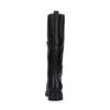 Schwarze Lederstiefel mit hohem Schaft