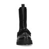 Schwarze Chelsea Boots aus Leder mit Kette