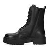 Schwarze Schnürstiefeletten aus Leder