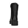 Schwarze Schnürstiefeletten aus Leder