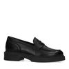 Schwarze Penny Loafer aus Leder