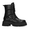 Schwarze Biker Boots in Puffer-Optik
