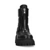 Schwarze Biker Boots in Puffer-Optik
