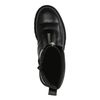 Schwarze Biker Boots in Puffer-Optik