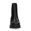 Schwarze Chelsea Boots aus Leder mit Absatz