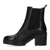 Schwarze Chelsea Boots aus Leder mit Absatz