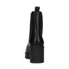 Schwarze Chelsea Boots aus Leder mit Absatz