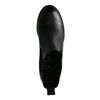 Schwarze Chelsea Boots aus Leder mit Absatz