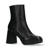 Schwarze Stiefeletten mit Blockabsatz