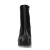 Schwarze Stiefeletten mit Blockabsatz