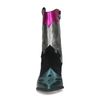 Schwarze Western Boots mit farbigen Metallic-Details