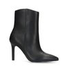 Schwarze Stiefeletten mit Pfennigabsatz