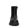 Schwarze Lederstiefeletten