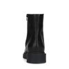 Schwarze Lederstiefeletten