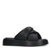 Schwarze Plateausandalen