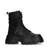 Schwarze Schnürboots aus Leder