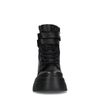 Schwarze Schnürboots aus Leder