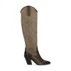 Taupefarbene Western Boots mit hohem Schaft