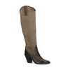 Taupefarbene Western Boots mit hohem Schaft