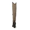 Taupefarbene Western Boots mit hohem Schaft