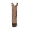 Taupefarbene Cowboystiefeletten aus Leder