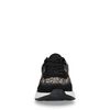 Schwarze Dad-Sneaker mit Leopardenmuster