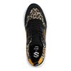 Schwarze Dad-Sneaker mit Leopardenmuster