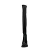Schwarze Sock Boots mit hohem Schaft