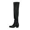 Schwarze Sock Boots mit hohem Schaft