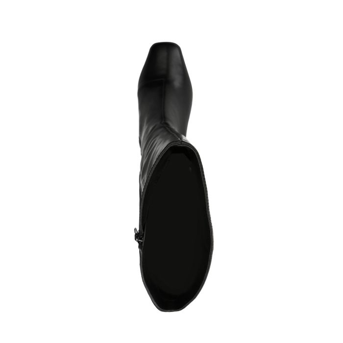 Schwarze Sock Boots mit hohem Schaft