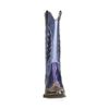 Lilafarbene Western Boots in Metallic-Optik