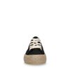 Dunkelblaue Sneaker mit Jutesohle