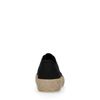 Dunkelblaue Sneaker mit Jutesohle