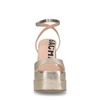 Goldfarbene Plateau-Pumps