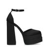 Schwarze Pumps mit Plateausohle
