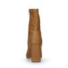 Camelbraune Stiefeletten mit Absatz