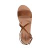 Cognacfarbene Sandalen mit Schnalle