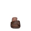 Dunkelbraune Mules mit Absatz