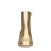 Goldfarbene Stiefeletten mit Blockabsatz