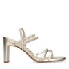 Goldfarbene Metallic-Sandaletten mit Riemchen
