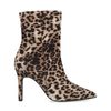 Stiefeletten mit Panterprint und Pfennigabsatz
