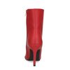 Rote Stiefeletten mit Pfennigabsatz