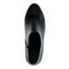 Schwarze Stiefeletten mit Krokomuster